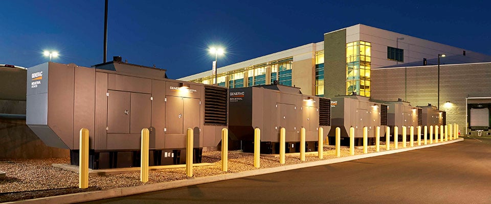Generators Outside Healthcare Facility