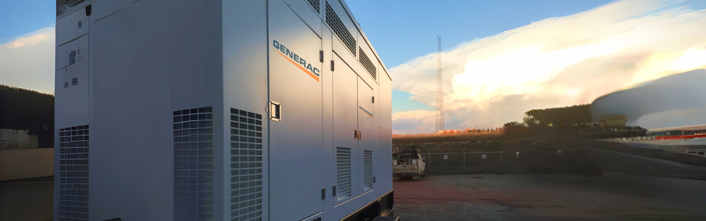 Image of a Generac Generator at sunset