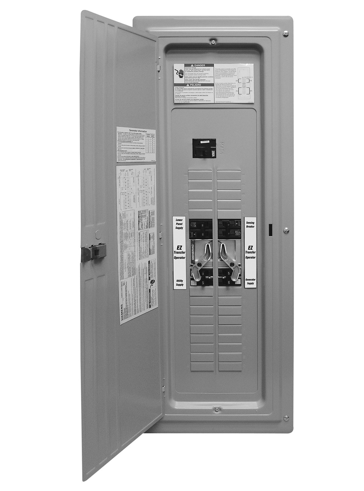 Transfer Switch Automatic 200A Service Entrance Rated Load Center G0054492 Product Image