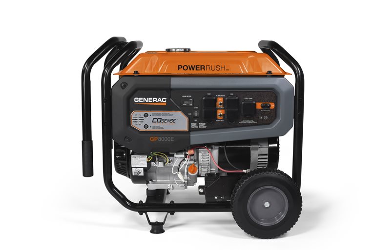 Portable Generator 8000 Electric Start with COsense 50ST Side View Product Image