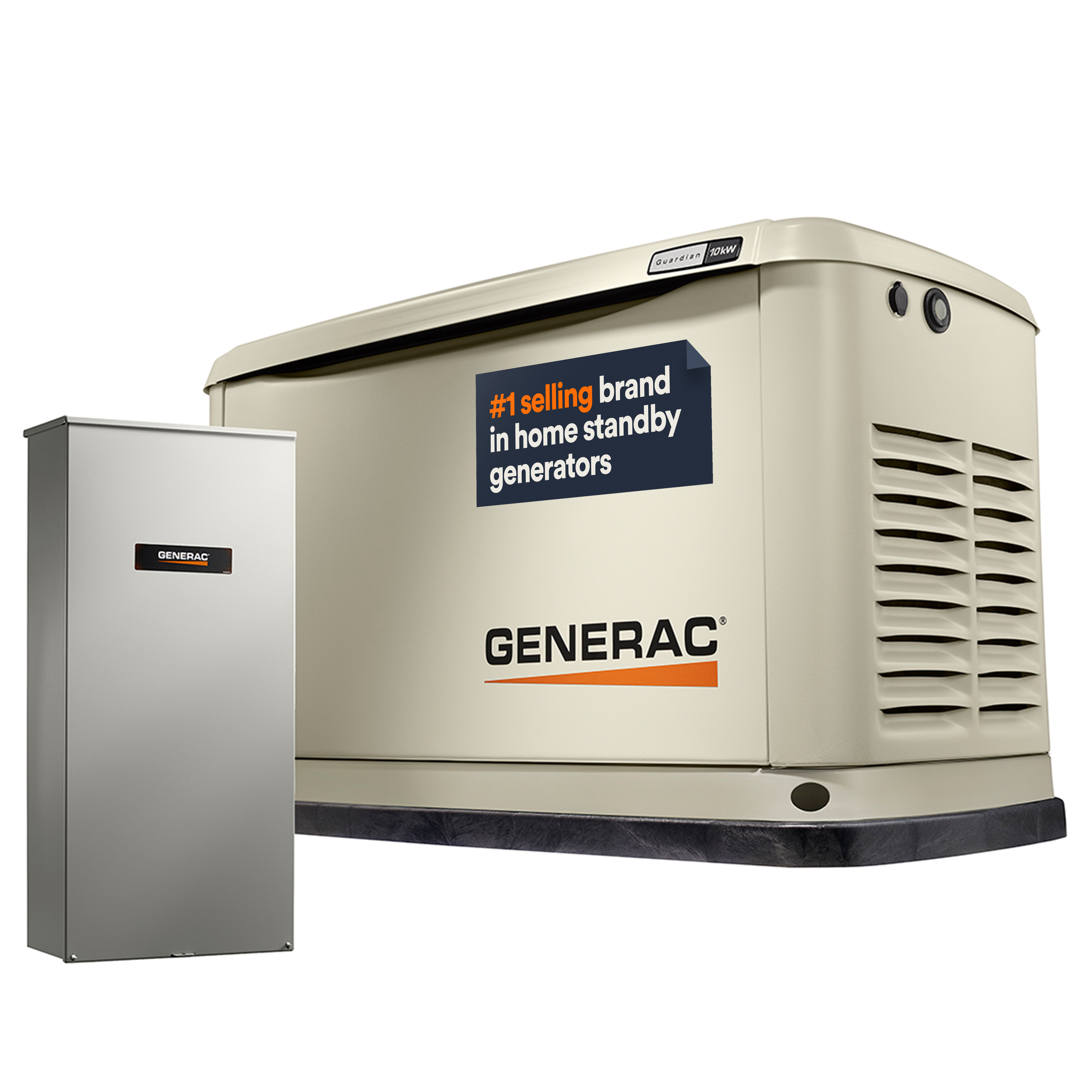 Standby Generator, 10kW | With 16-Circuit Transfer Switch | WiFi Enabled