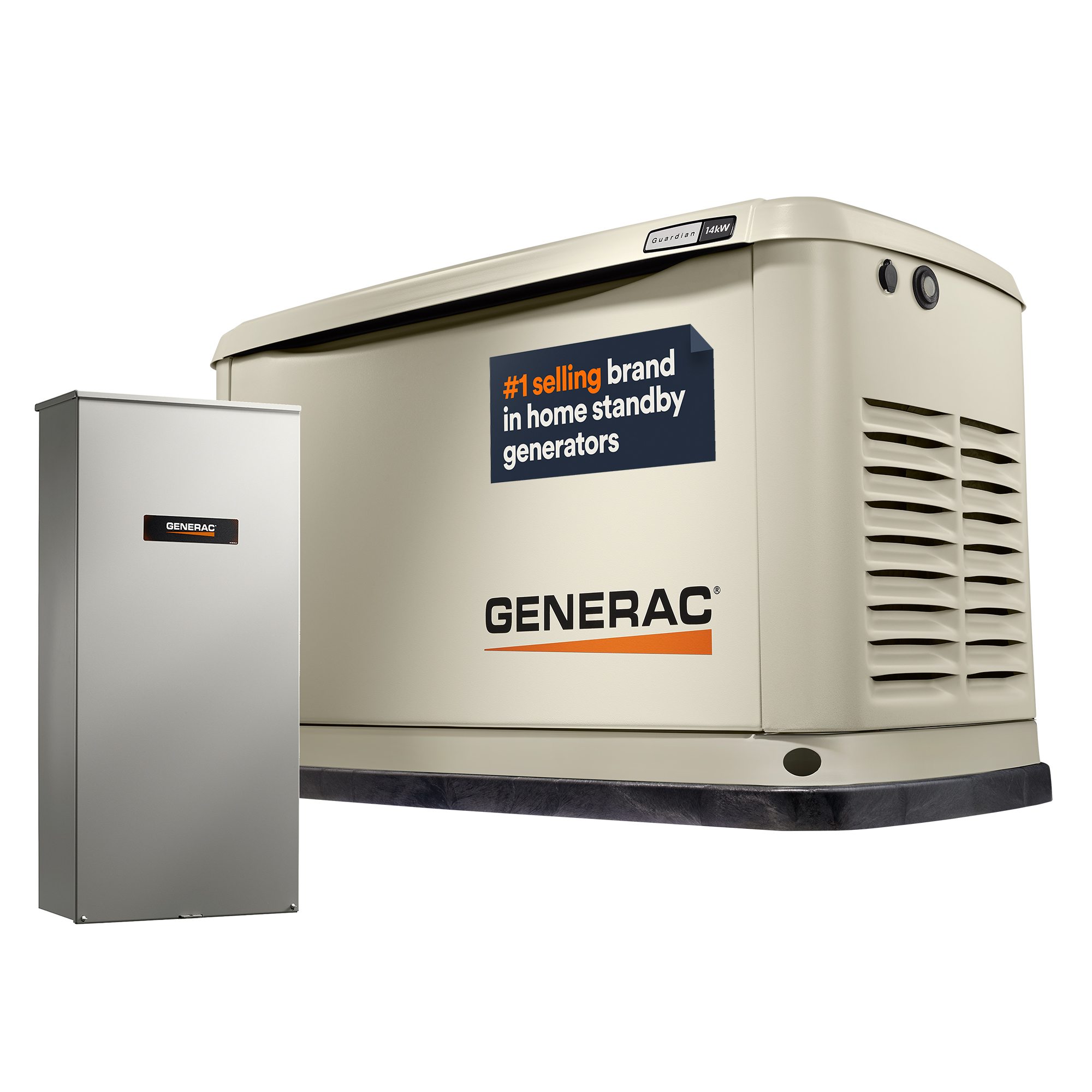 Standby Generator, 14kW | With 16-Circuit Transfer Switch | WiFi Enabled