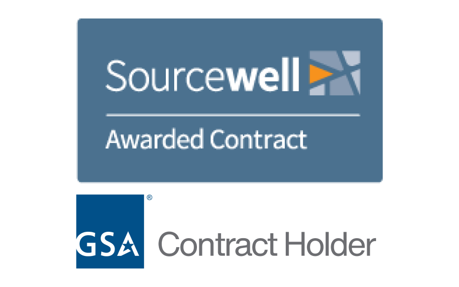 A Sourcewell and GSA logo graphic.