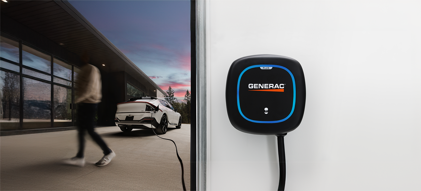 Generac EV charger installed in garage